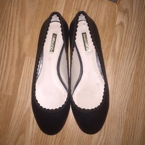 Louise et Cie black leather flats
